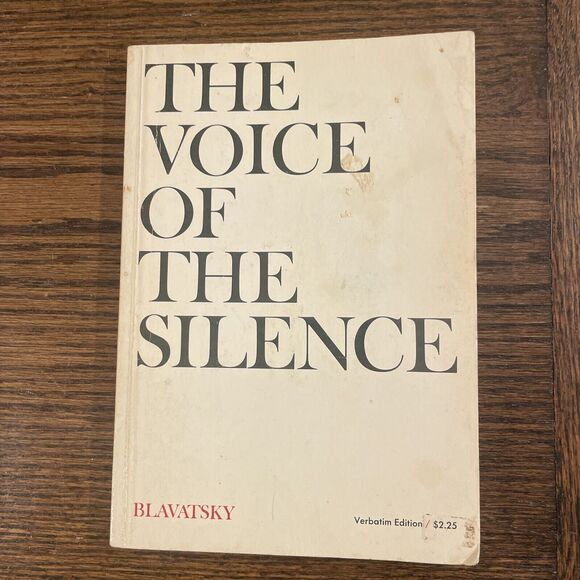 The Voice Of Silence by H. P. Blavatsky  Theosophical Publishing Verbatim Repro - Picture 1 of 11
